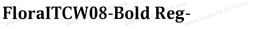 FloraITCW08-Bold Reg字体转换